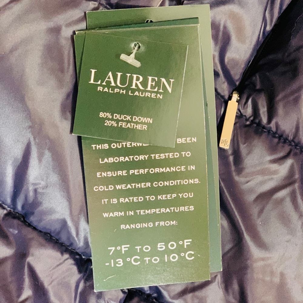 RALPH LAUREN PACKABLE LIGHTWEIGHT HOODED DOWN COAT - Picture 2 of 13